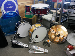 ドラム用品も豊富にあります